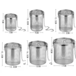 304 Stainless Steel Brine Basket Tea Residue Ball Soup Material Box - Image 4