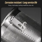304 Stainless Steel Brine Basket Tea Residue Ball Soup Material Box - Image 7