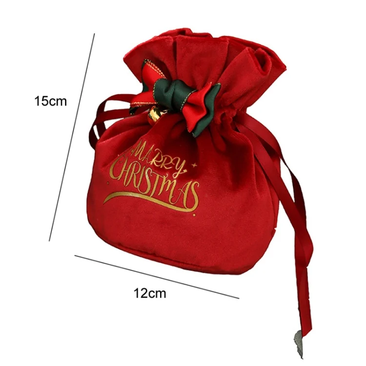 TBD06040262_B2.webp Christmas Gift Bag Christmas Eve Velvet Candy Bundle Bag - Image 3