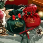 Christmas Gift Bag Christmas Eve Velvet Candy Bundle Bag - Image 6