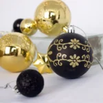 44pcs/set 3-6cm Christmas Ball Painted Pendant Electroplated Ball Ornaments - Image 3