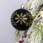44pcs/set 3-6cm Christmas Ball Painted Pendant Electroplated Ball Ornaments - Image 4
