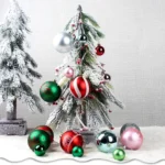 44pcs/set 3-6cm Christmas Ball Painted Pendant Electroplated Ball Ornaments - Image 5