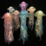 Luminous Jellyfish Lamp Finished Night Light Room Decoration Ambient Light - Image 2