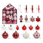 73pcs/Set Christmas Tree Decoration Pendant Painted Christmas Ball - Image 6