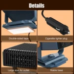 12V Car-mounted High-power Heater Winter Defog Heater - Image 6