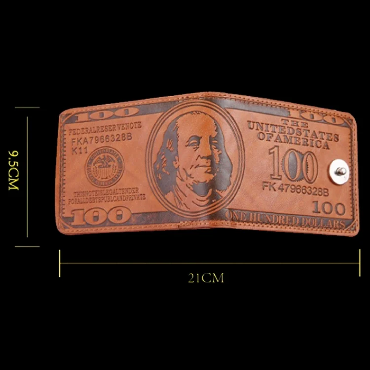 TBD06040317_B2.webp Retro Dollar Pattern Magnetic Buckle Multi-card Slot Wallet - Image 3
