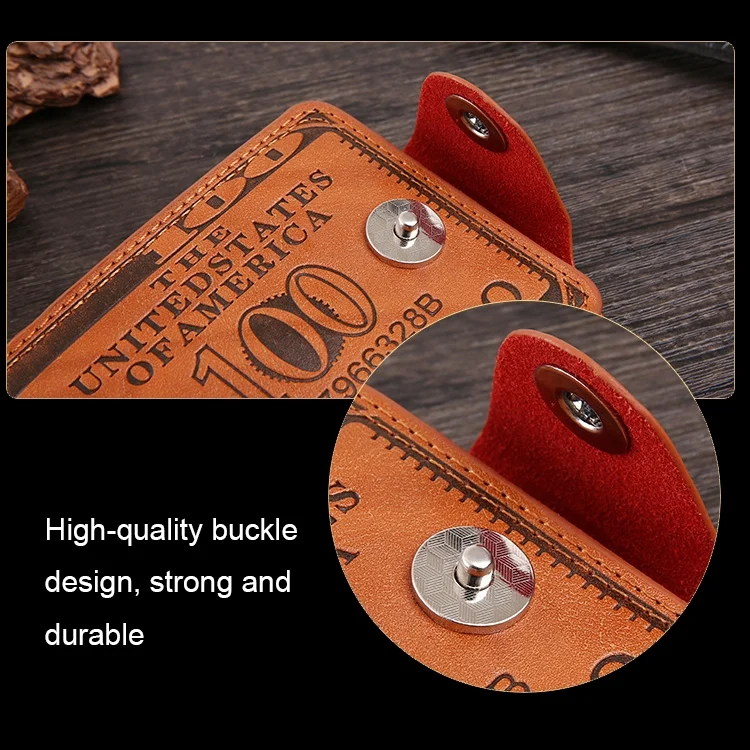TBD06040317_B5.webp Retro Dollar Pattern Magnetic Buckle Multi-card Slot Wallet - Image 6