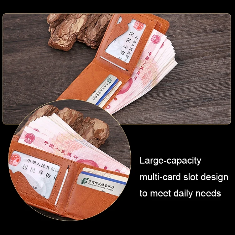 TBD06040317_B6.webp Retro Dollar Pattern Magnetic Buckle Multi-card Slot Wallet - Image 7