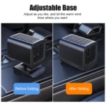 12V Car Folding Heater Winter Front Windshield Defrost Heater - Image 4