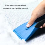 Mini Car Snow Shovel Multifunctional Silicone Anti-Slip Handle De-Icing Tool - Image 5