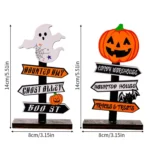 Halloween Guide Wooden Ornaments Cartoon Letters Decoration Supplies - Image 3