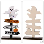 Halloween Guide Wooden Ornaments Cartoon Letters Decoration Supplies - Image 4