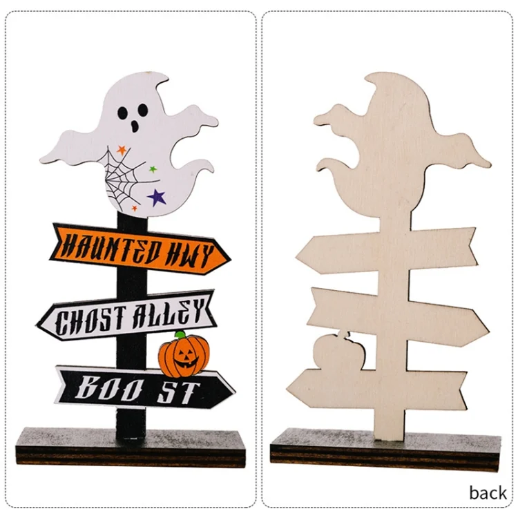TBD06040373_B3.webp Halloween Guide Wooden Ornaments Cartoon Letters Decoration Supplies - Image 4