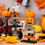 Halloween Guide Wooden Ornaments Cartoon Letters Decoration Supplies - Image 6