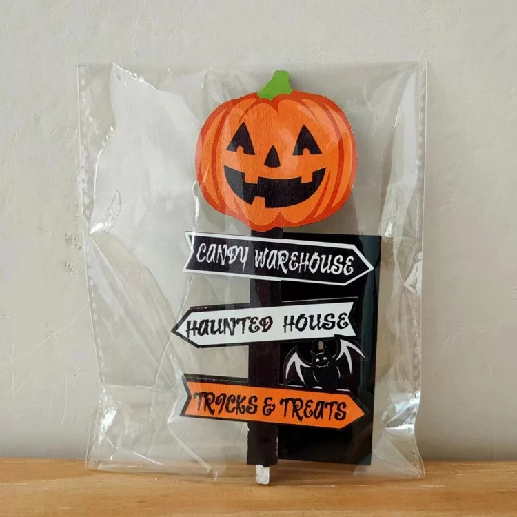TBD06040373_B6.webp Halloween Guide Wooden Ornaments Cartoon Letters Decoration Supplies - Image 7