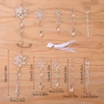 Transparent Snowflake Ice Pick Set Christmas Decoration Supplies - Image 3