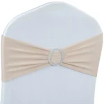 Tie-Free Elastic Chair Back Flower Bow Chair Cover Seat Decoration Ties Hotel Wedding Supplies