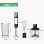 6-in-1 600W Multifunctional  Electric Blender Stainless Steel Food Cooking Stick - Image 3