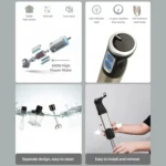 6-in-1 600W Multifunctional  Electric Blender Stainless Steel Food Cooking Stick - Image 4