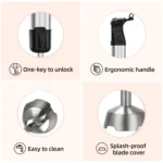 6-in-1 600W Multifunctional  Electric Blender Stainless Steel Food Cooking Stick - Image 6