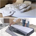 Non-Woven Fabric Foldable Underbed Storage Bag for Clothes Blankets 100x50x18cm - Image 6