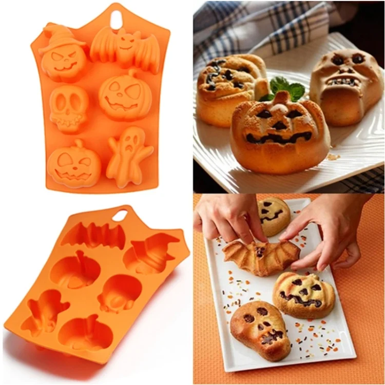 TBD06040415.webp Halloween Chocolate Silicone Mold Handmade Baking Model DIY Cake Mold - Image 1