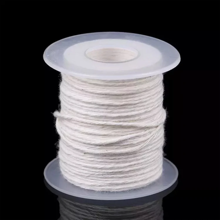 TBD06040422_2.webp 61m 24-strand Cotton Rope Braided Candle Wick Core DIY Handmade Candle Core - Image 3