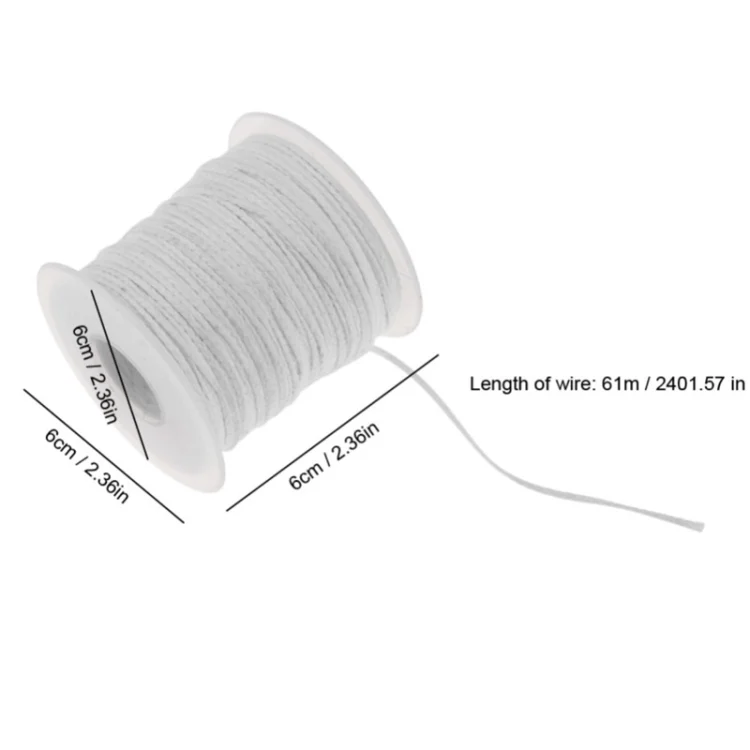 TBD06040422_5.webp 61m 24-strand Cotton Rope Braided Candle Wick Core DIY Handmade Candle Core - Image 6