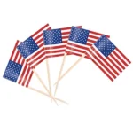 100pcs/pack 65mm National Flag Toothpick  Cupcake Toppers Cocktail Sticks