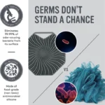 Silicone Body Bath Brush Shower Scrubber - Image 3