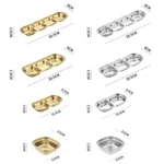 Stainless Steel Square Sauce Dish Hotpot Seasoning Disc Barbecue Tableware - Image 2