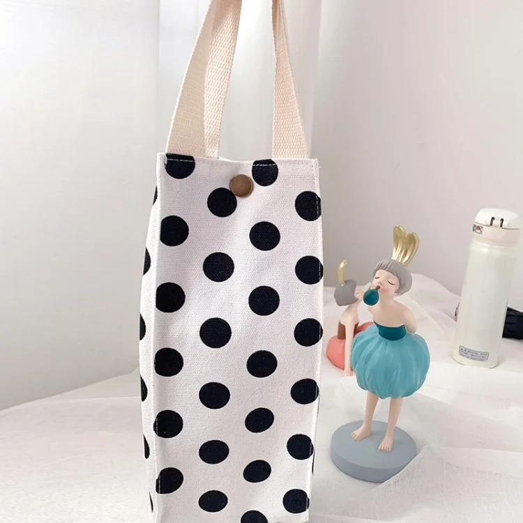 Canvas Thermos Cup Protective Cover Universal Water Bottle Tote Bag Water