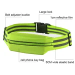 Women Men Running Bag Adjustable Reflective Waist Pouch Pack - Image 3