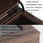 Wood Grain Leather Watch Display Box Watch Storage Case Jewelry Box - Image 5