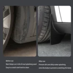 4pcs /Set Splash Guards Matte Fender No Drilling Required Upgraded PP Material - Image 8