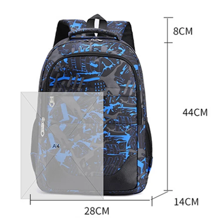 TBD06040579_B2.webp Three-Piece Student Backpack Set Casual Large Capacity Outdoor Travel Backpack - Image 3