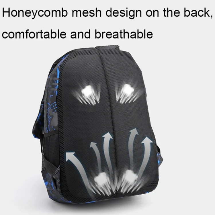 TBD06040579_B6.webp Three-Piece Student Backpack Set Casual Large Capacity Outdoor Travel Backpack - Image 7