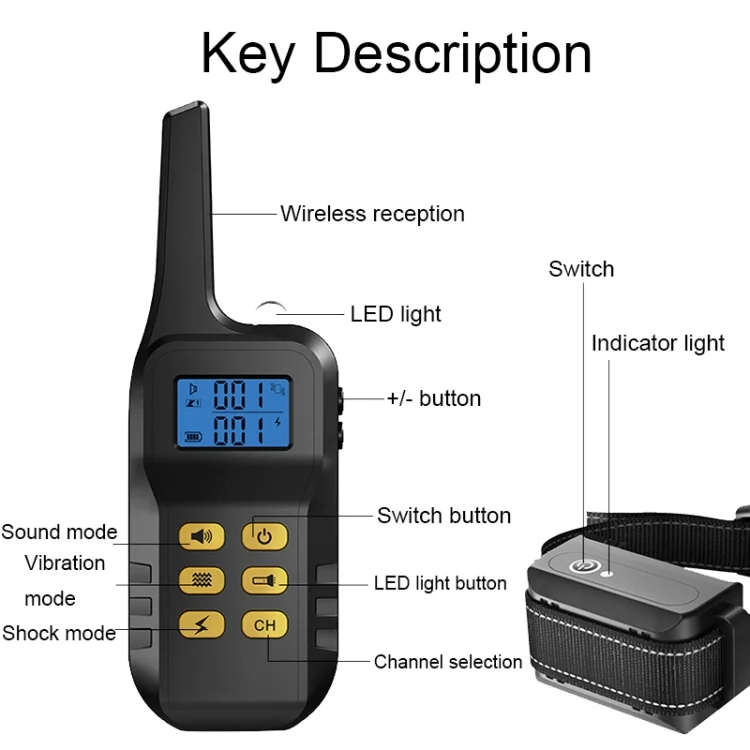 TBD06040580_B2.webp Pet Smart Electric Shock Training Waterproof Collar Dog Training Device - Image 3