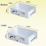 Portable Disposable Cat Litter Pan Open No Wash Litter Tray - Image 2