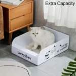Portable Disposable Cat Litter Pan Open No Wash Litter Tray - Image 5