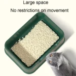 Open Litter Pan Large Capacity Plastic Pet Kennel - Image 3