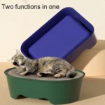 Open Litter Pan Large Capacity Plastic Pet Kennel - Image 7