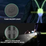 LED Running Lights Outdoor Sports Walking Riding Warning Lighting Vest Night Running Night Fishing Lights - Image 7