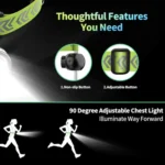 LED Running Lights Outdoor Sports Walking Riding Warning Lighting Vest Night Running Night Fishing Lights - Image 8