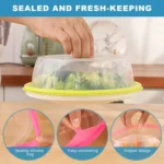 Silica Gel + PP Meal Cover Food Preservation Cover for Refrigerators Microwave Oven - Image 4