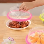 Silica Gel + PP Meal Cover Food Preservation Cover for Refrigerators Microwave Oven - Image 8