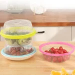 Silica Gel + PP Meal Cover Food Preservation Cover for Refrigerators Microwave Oven - Image 10