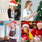 68cm Christmas Cartoon Pull Badge Reel Rotatable Certificate Buckle - Image 7