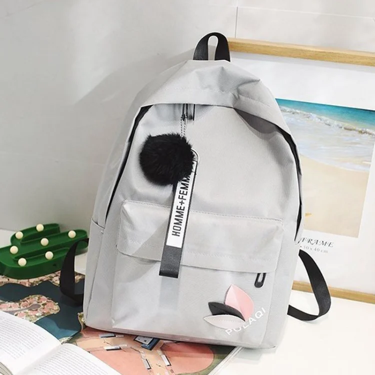 Canvas Shoulder Bag Large Capacity Student Travel Backpack